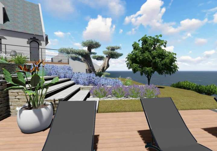Conception paysagère 3D près de Vannes