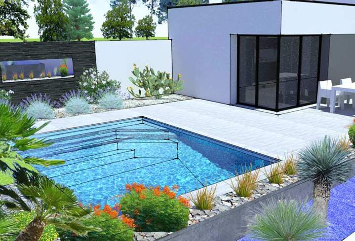 Plan 3D jardin près de Vannes